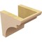 Ekena Millwork 6"W x 6"D x 6"H Wide Yorktown Rough Cedar Woodgrain TimberThane Corbel, Primed Tan CORUR06X06X06YORRCPR - alternate 6